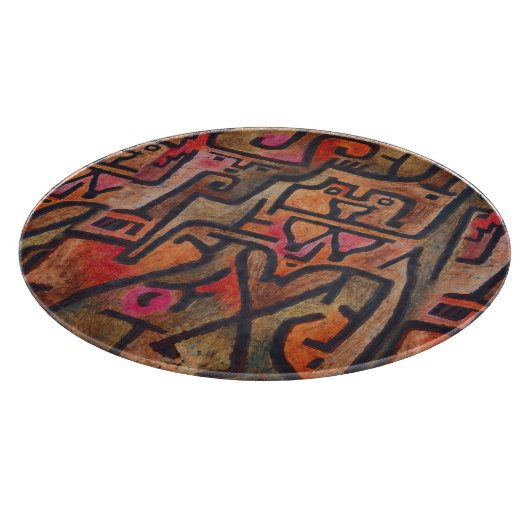 Klee Abstrakt Forest Expressionist Modern Art Schneidebrett (Ecke)