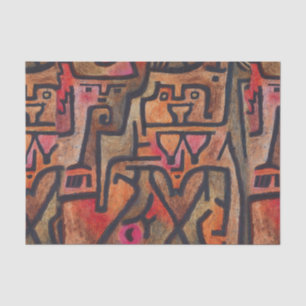 Klee Abstrakt Forest Expressionist Modern Art Seidenpapier