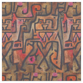 Klee Abstrakt Forest Expressionist Modern Art Stoff (Nahaufnahme)