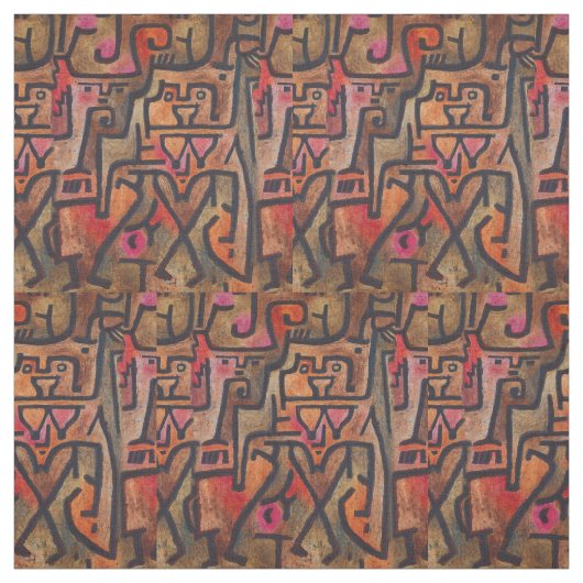 Klee Abstrakt Forest Expressionist Modern Art Stoff (Muster)