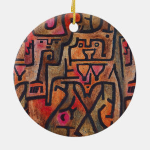Klee Abstrakt Red Abstrakt Expressionist Nature Keramik Ornament