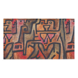 Klee Abstrakt Red Abstrakt Expressionist Nature Namenschild