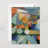 Klee - abstrakte Farbformen Postkarte (Vorne/Hinten)