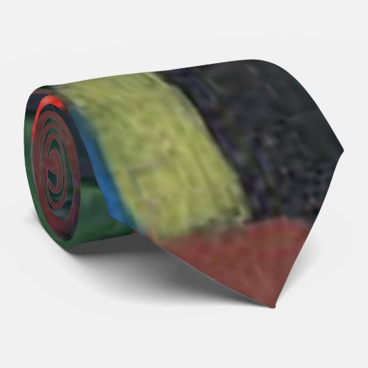 Klee - Abstrakte Farbharmonie Krawatte (Gerollt)