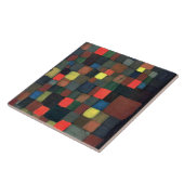 Klee - Abstrakte Farbharmonie mit Quadraten Fliese (Seite)