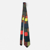 Klee - Abstrakte Farbharmonie mit Quadraten Krawatte (Rückseite)