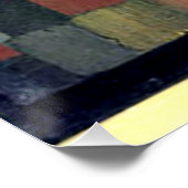 Klee - Abstrakte Farbharmonie mit Quadraten Poster (Ecke)