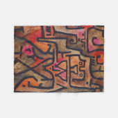 Klee Abstrakter Wald Expressionist Moderne Kunst Fleecedecke (Vorderseite (Horizontal))