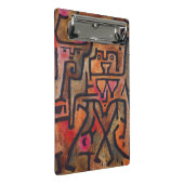 Klee Abstrakter Wald Expressionist Moderne Kunst Mini Klemmbrett (Schrägansicht)