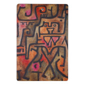 Klee Abstrakter Wald Expressionist Moderne Kunst Mini Klemmbrett (Rückseite)
