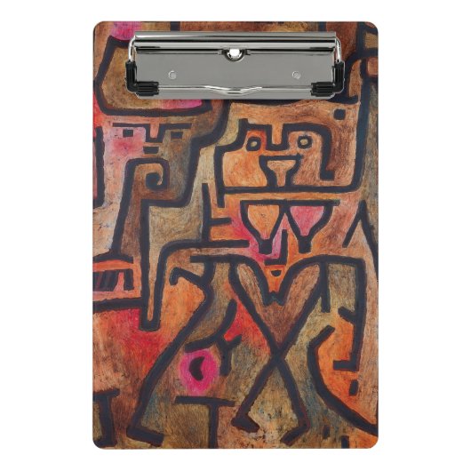 Klee Abstrakter Wald Expressionist Moderne Kunst Mini Klemmbrett (Vorderseite)