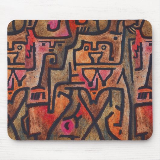 Klee Abstrakter Wald Expressionist Moderne Kunst Mousepad (Vorne)