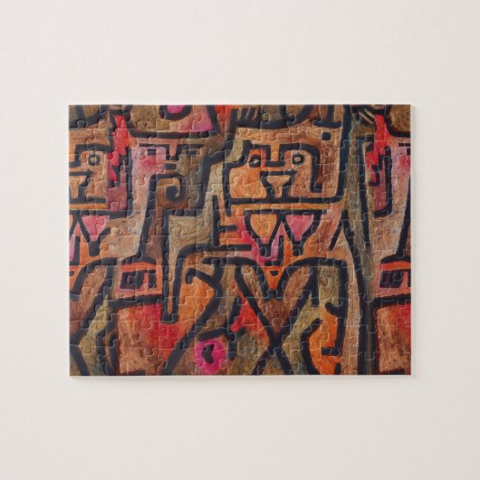 Klee Abstrakter Wald Expressionist Moderne Kunst Puzzle (Horizontal)