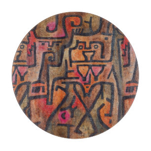 Klee Abstrakter Wald Expressionist Moderne Kunst Schneidebrett