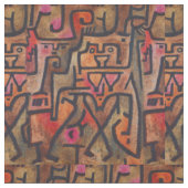 Klee Abstrakter Wald Expressionist Moderne Kunst Stoff (Nahaufnahme)