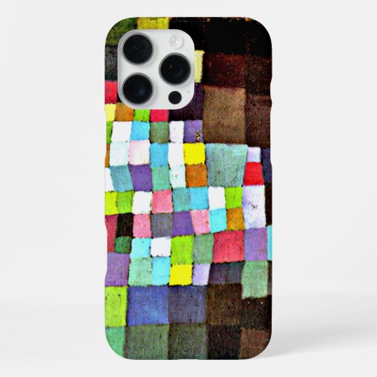Klee - Abstraktion mit Bezug blühender Baum iPhone Hülle (Rückseite)