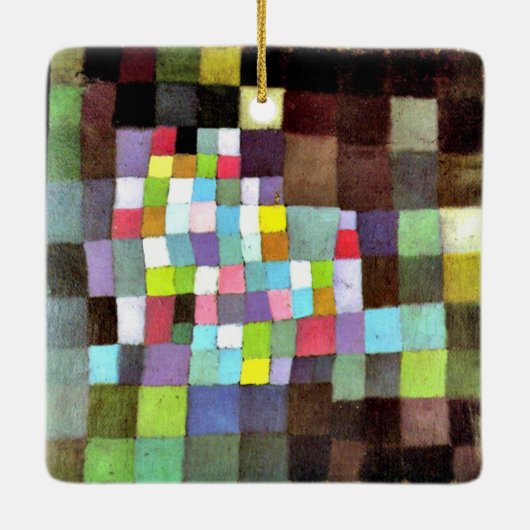 Klee Abstraktion mit Referenz...Tree Keramikornament (Rückseite)