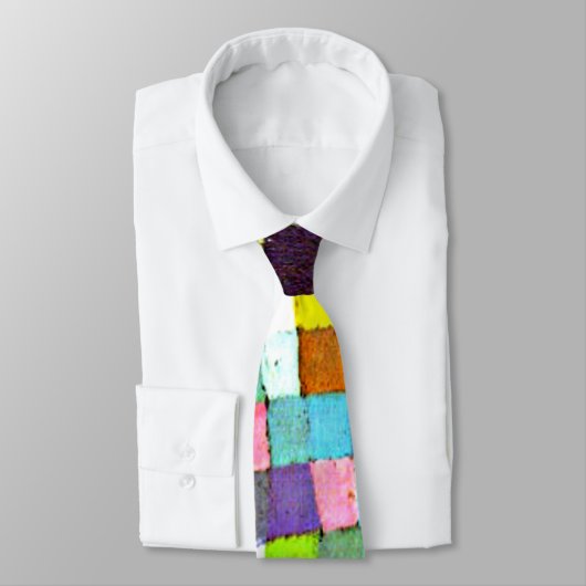 Klee - Abstraktion mit Referenzblütenbaum Krawatte (Gebunden)