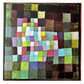 Klee - Abstraktion mit Verweis... Fliese (Vorderseite)