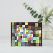 Klee - Abstraktion mit Verweis... Postkarte (Stehend Vorderseite)