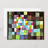 Klee - Abstraktion mit Verweis... Postkarte (Vorne/Hinten)