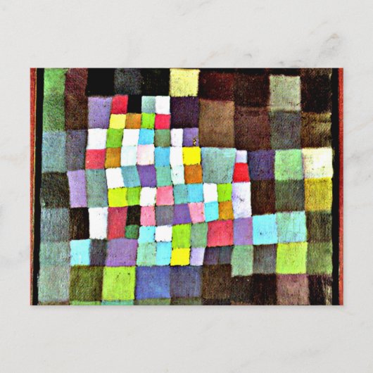 Klee - Abstraktion mit Verweis... Postkarte (Vorderseite)