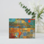 Klee - Ad Parnassus, berühmte abstrakte Kunst Postkarte (Stehend Vorderseite)