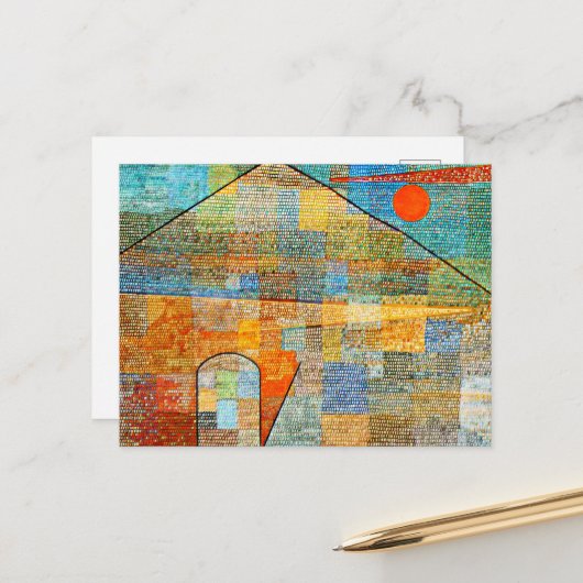 Klee - Ad Parnassus Postkarte (Vorderseite/Rückseite Beispiel)