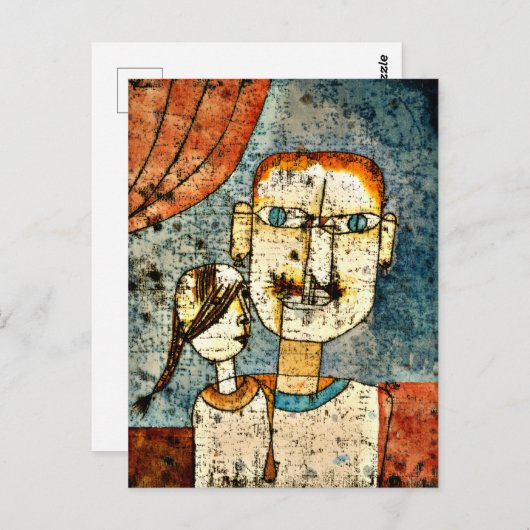 Klee - Adam und Little Eve Postkarte (Vorne/Hinten)