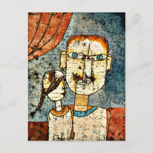 Klee - Adam und Little Eve Postkarte (Vorderseite)