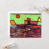 Klee - Afbahrender Dampfer Karte (Vorderseite/Rückseite Beispiel)