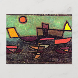 Klee - Afbahrender Dampfer Postkarte