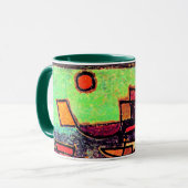 Klee - Afbahrender Dampfer Tasse (Vorderseite Links)