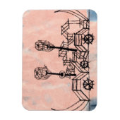 Klee - Altes Dampfboot, abstrakte Kunst Magnet (Vertikal)