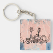 Klee - Altes Dampfboot, abstrakte Kunst Schlüsselanhänger (Vorderseite)