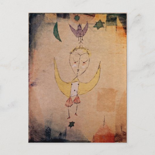 Klee - Angelus Descendens Postkarte (Vorderseite)