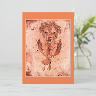 Klee - Angelus Novus (Neuer Engel) Feiertagskarte