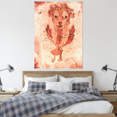 Klee - Angelus Novus (Neuer Engel) Leinwanddruck (Insitu (Schlafzimmer))