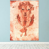 Klee - Angelus Novus (Neuer Engel) Leinwanddruck (Insitu (Holzboden))