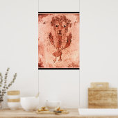 Klee - Angelus Novus (Neuer Engel) Poster (Küche)