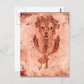 Klee - Angelus Novus (Neuer Engel) Postkarte (Vorne/Hinten)