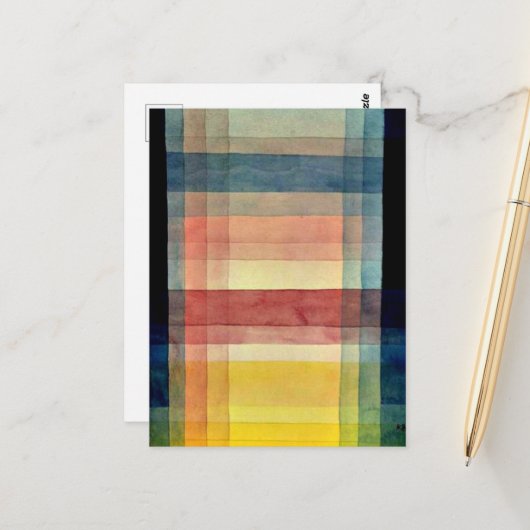 Klee - Architecture of the Plain Postkarte (Vorderseite/Rückseite Beispiel)