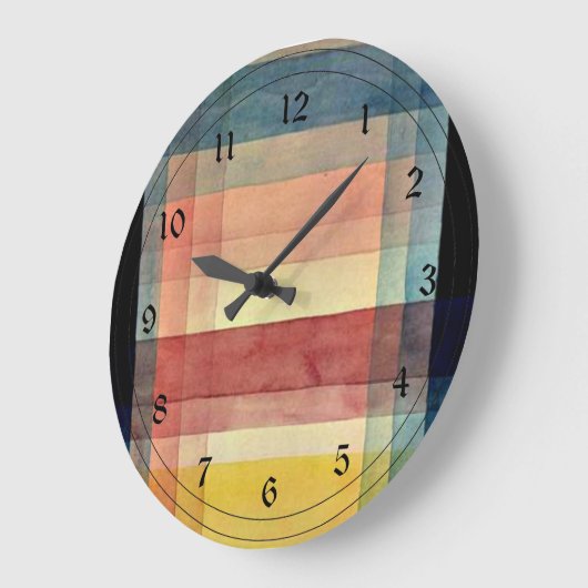 Klee - Architektur des Schlichten Große Wanduhr (Winkel)