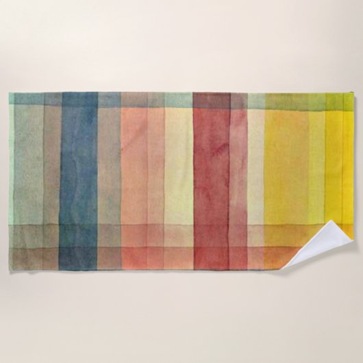 Klee - Architektur des Schlichten Strandtuch (Vorderseite)