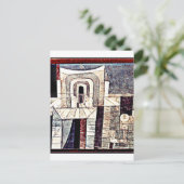 Klee - Architektur in Rot und Grün Postkarte (Stehend Vorderseite)