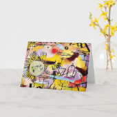 Klee - aufstrebende Sonne, berühmtes Bild, Karte (Gelbe Blume)