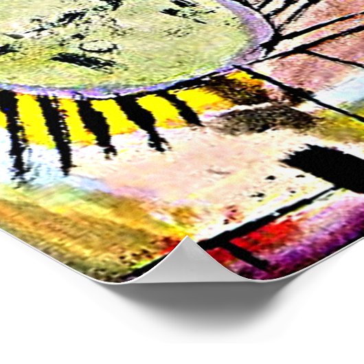 Klee - aufstrebende Sonne Poster (Ecke)