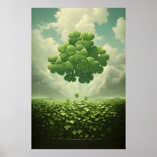 Klee aus vier Blättern Poster (Vorne)