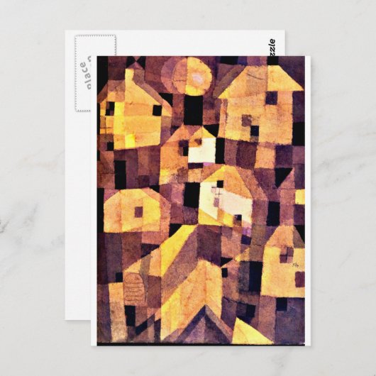 Klee - Autumnal Place, 1921 Postkarte (Vorne/Hinten)