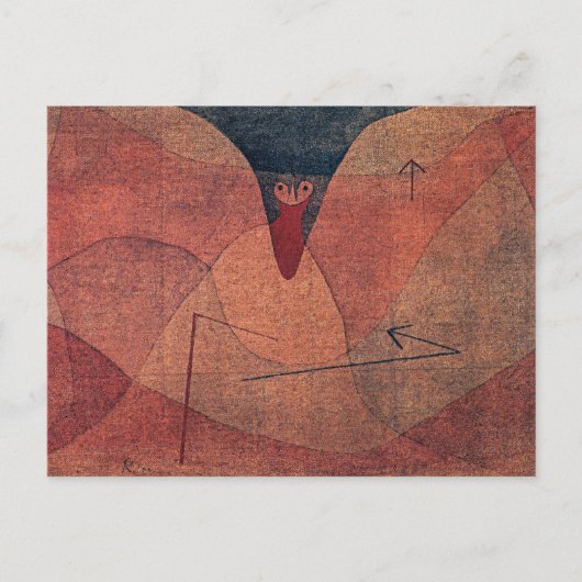 Klee - Aviäre Evolution, abstrakte Kunst, Postkarte (Vorderseite)